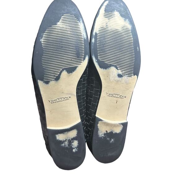 Trotters Black Woven Leather Loafer Flats - Size 8.5 - Picture 10 of 13